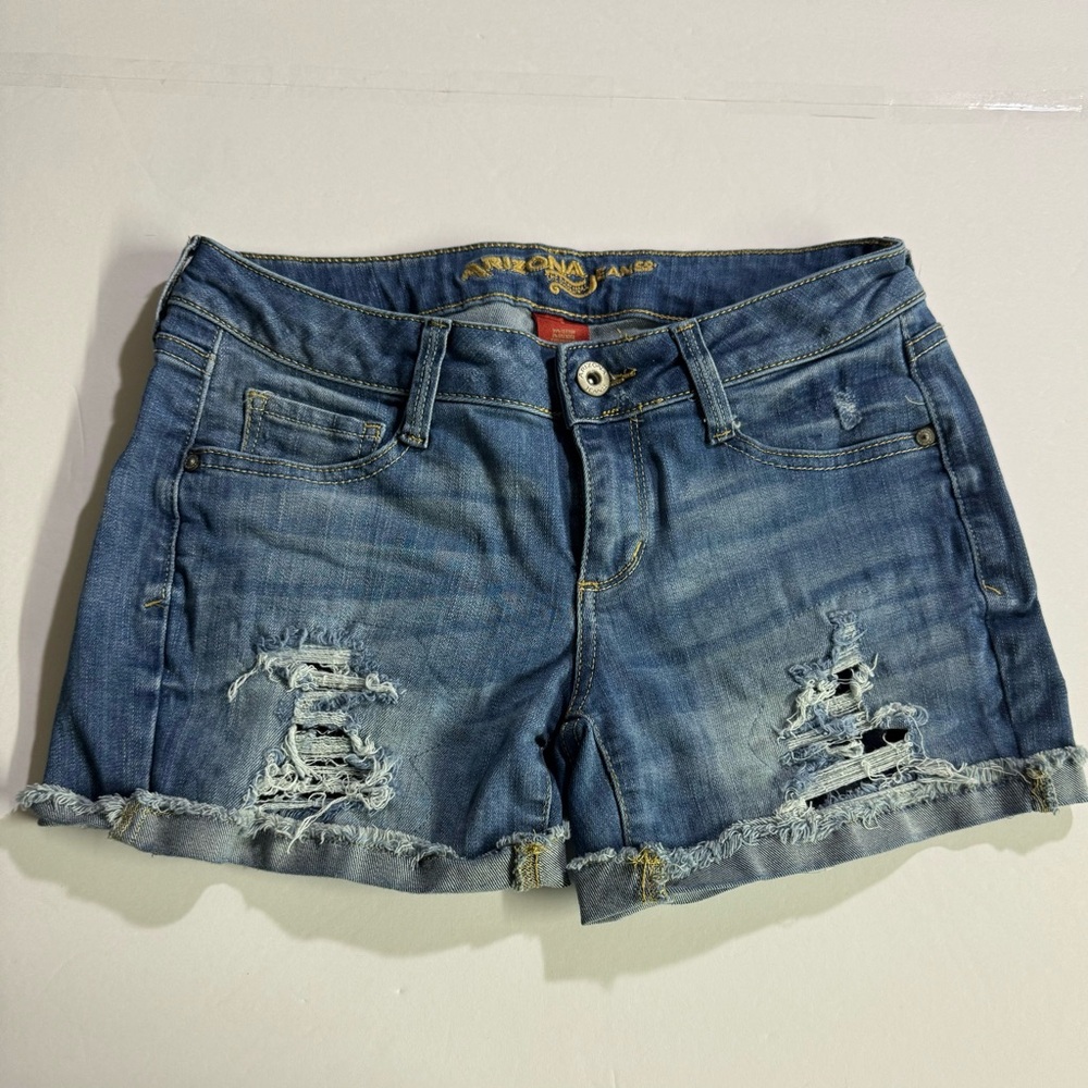 Arizona Jean Company Juniors Blue Denim Shorts